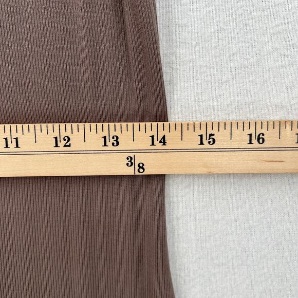 PARADE Perfect Rib Midi Dress Womens M Truffle Brown Spaghetti Strap Scoop Neck - Picture 15 of 16